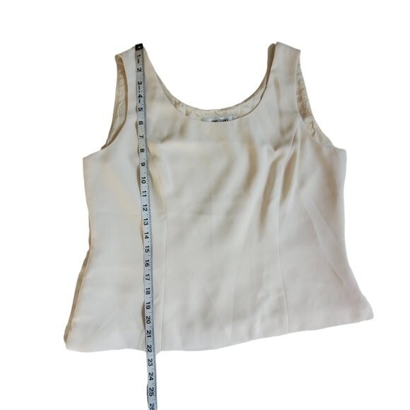 Jones Studio Separates creamy white career sleeveless top sz 14 - Picture 11 of 14